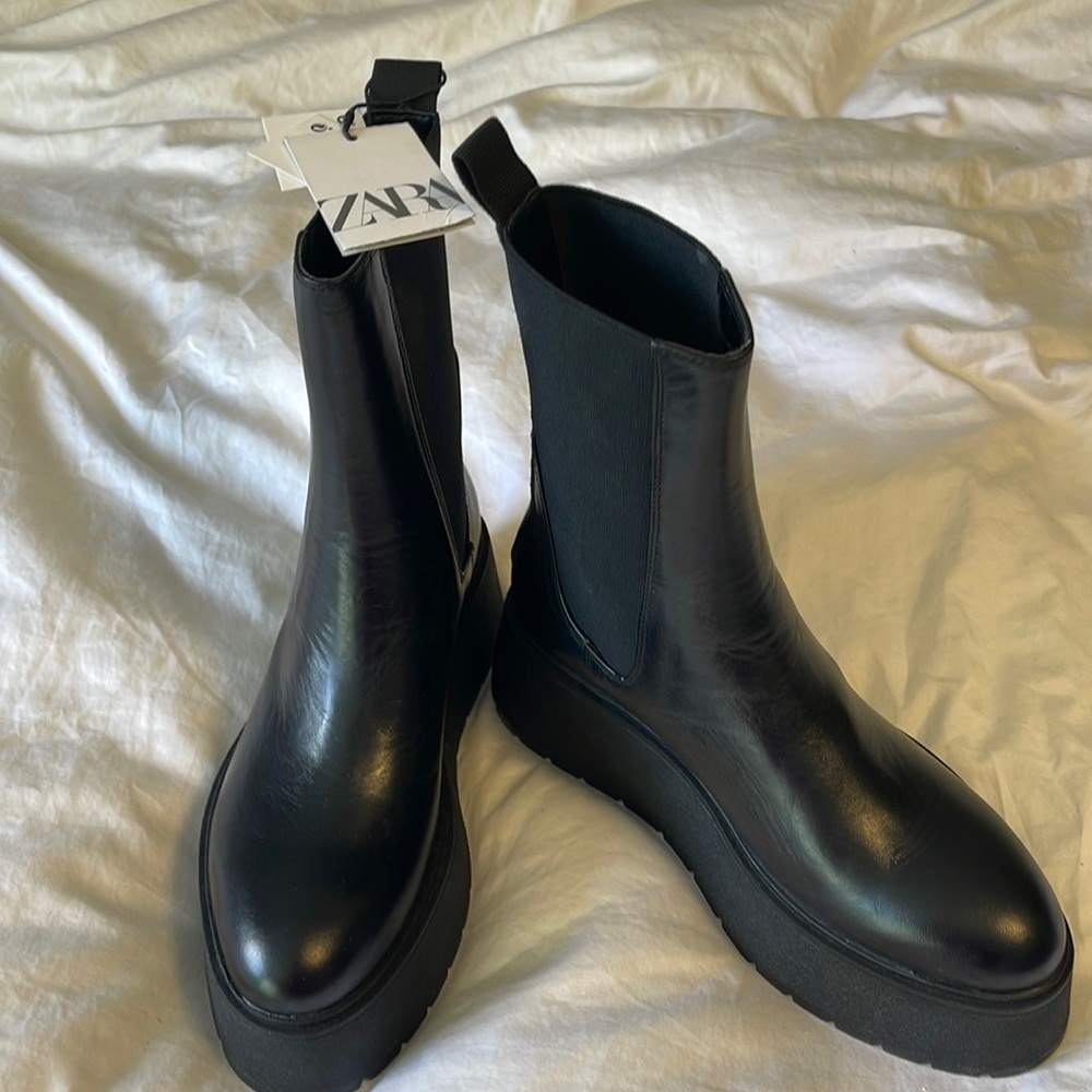 Zara black boots